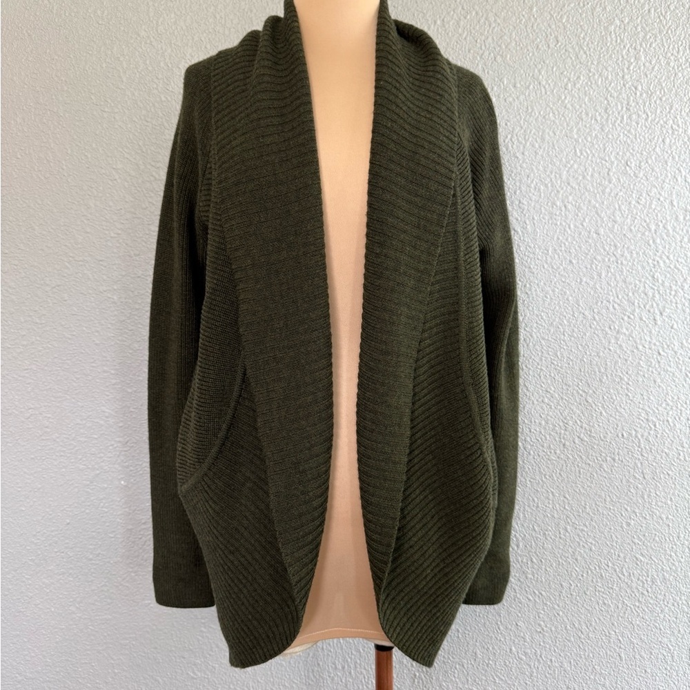 Talbots Merino Wool Mix Stitch Cocoon Sweater Size Small